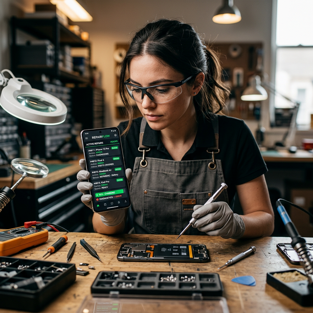 Vista del sistema Okuera con informacion operativa del negocio.